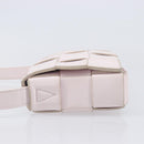 Bottega Veneta MAXI INTRECCIATO cassette Shoulder Bag Pink Silver Auth ka6605V-5
