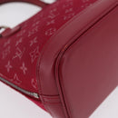 LOUIS VUITTON Monogram Satin Little Alma Hand Bag Red M92350 LV Auth ka6609-15