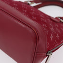 LOUIS VUITTON Monogram Satin Little Alma Hand Bag Red M92350 LV Auth ka6609-16