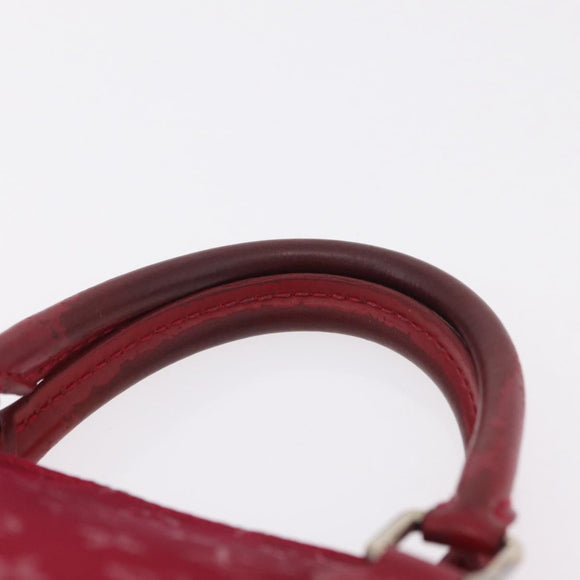 LOUIS VUITTON Monogram Satin Little Alma Hand Bag Red M92350 LV Auth ka6609