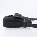 Salvatore Ferragamo Gancini Shoulder Bag Canvas Black Silver Auth ka6611-4