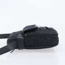 Salvatore Ferragamo Gancini Shoulder Bag Canvas Black Silver Auth ka6611-5