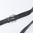 Salvatore Ferragamo Gancini Shoulder Bag Canvas Black Silver Auth ka6611-9