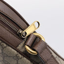 GUCCI GG Supreme Web Sherry Line Shoulder Bag PVC Beige Gold 547926 Auth ka6613V-15