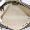 GUCCI GG Supreme Web Sherry Line Shoulder Bag PVC Beige Gold 547926 Auth ka6613V-18