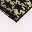 Saint Laurent Wallet On Chain Shoulder Bag Satin Black Gold Auth ka6614V-17