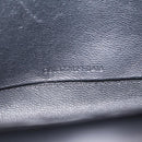 Saint Laurent Wallet On Chain Shoulder Bag Satin Black Gold Auth ka6614V-12