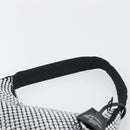 PRADA Crystal Hand Bag Silk Silver Auth ka6617M-8