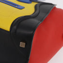 CELINE Luggage Mini Shopper Hand Bag Leather Black Gold Auth ka6618V-19