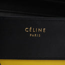 CELINE Luggage Mini Shopper Hand Bag Leather Black Gold Auth ka6618V-23