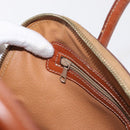 CELINE Macadam Canvas Hand Bag PVC Leather 2way Brown Gold Auth ka662-22