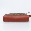 FENDI Zucca Canvas Mamma Baguette Shoulder Bag PVC Brown Black Auth ka6620-5
