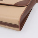GUCCI Hand Bag Leather Beige Gold Auth ka6621-9