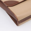 GUCCI Hand Bag Leather Beige Gold Auth ka6621-14