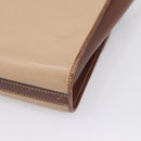 GUCCI Hand Bag Leather Beige Gold Auth ka6621-15