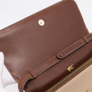 GUCCI Hand Bag Leather Beige Gold Auth ka6621-10