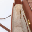 GUCCI Hand Bag Leather Beige Gold Auth ka6621-19