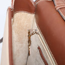 GUCCI Hand Bag Leather Beige Gold Auth ka6621-20
