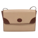 GUCCI Hand Bag Leather Beige Gold Auth ka6621-13