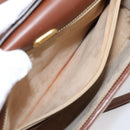 GUCCI Hand Bag Leather Beige Gold Auth ka6621-21