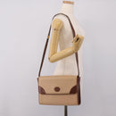 GUCCI Hand Bag Leather Beige Gold Auth ka6621-23
