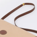 GUCCI Hand Bag Leather Beige Gold Auth ka6621-8