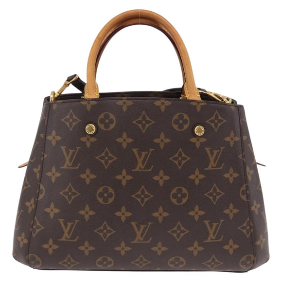 LOUIS VUITTON Monogram Montaigne BB Hand Bag 2way M41055 LV Auth ka6622V