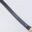 GUCCI GG Canvas GG Marmont Chain Shoulder Bag Black Gold 447632 Auth ka6623V-18