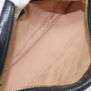 GUCCI GG Canvas GG Marmont Chain Shoulder Bag Black Gold 447632 Auth ka6623V-23