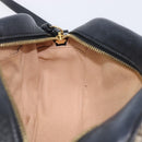 GUCCI GG Canvas GG Marmont Chain Shoulder Bag Black Gold 447632 Auth ka6623V-24