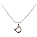 Christian Dior Necklace metal Silver Auth ka6625-1