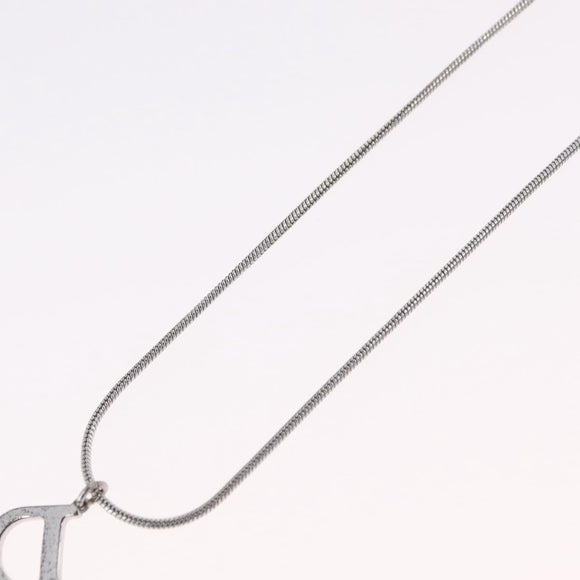 Christian Dior Necklace metal Silver Auth ka6625