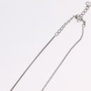 Christian Dior Necklace metal Silver Auth ka6625-12