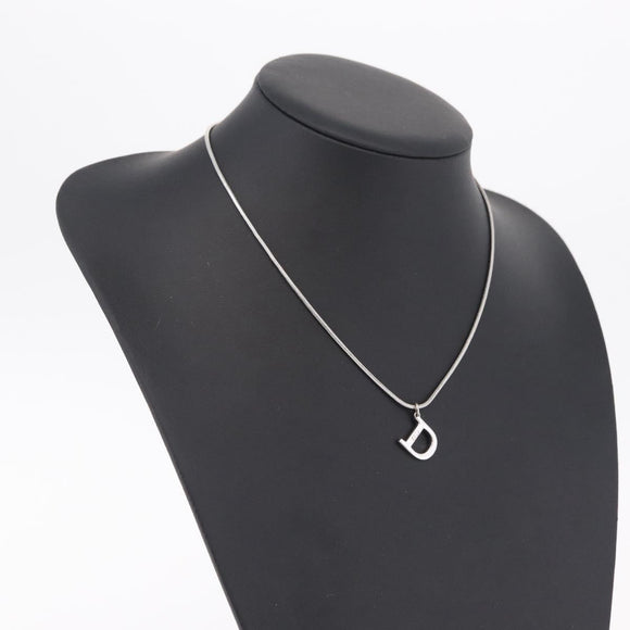 Christian Dior Necklace metal Silver Auth ka6625