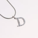 Christian Dior Necklace metal Silver Auth ka6625-3