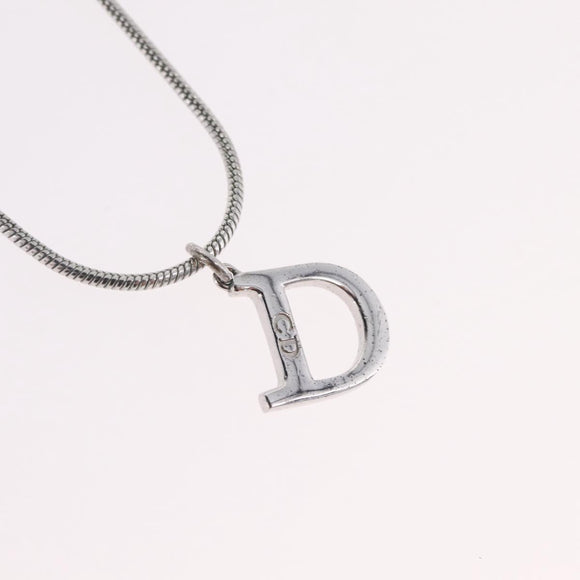 Christian Dior Necklace metal Silver Auth ka6625