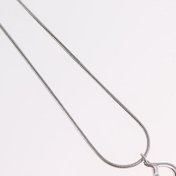 Christian Dior Necklace metal Silver Auth ka6625