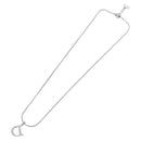 Christian Dior Necklace metal Silver Auth ka6625-8