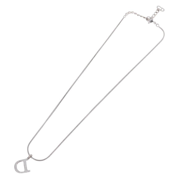 Christian Dior Necklace metal Silver Auth ka6625