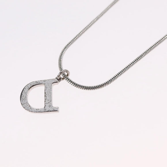 Christian Dior Necklace metal Silver Auth ka6625
