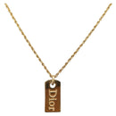 Christian Dior Necklace metal Gold Tone Auth ka6627-1