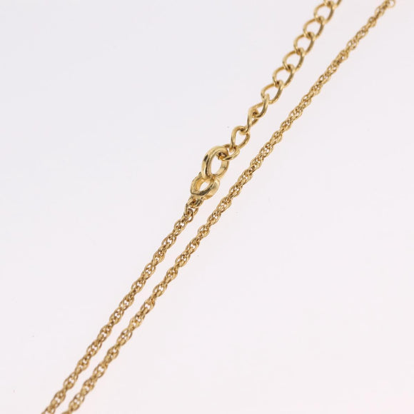 Christian Dior Necklace metal Gold Tone Auth ka6627
