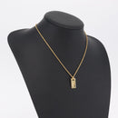 Christian Dior Necklace metal Gold Tone Auth ka6627-14