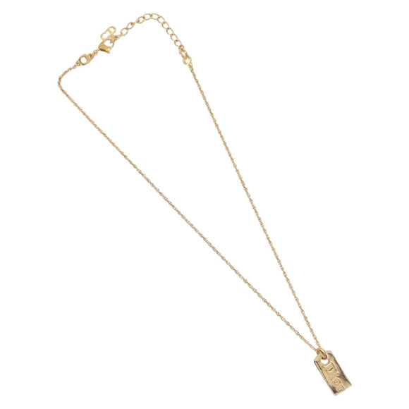 Christian Dior Necklace metal Gold Tone Auth ka6627