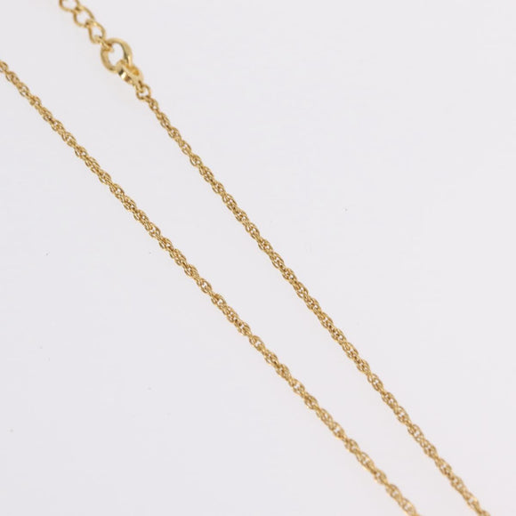 Christian Dior Necklace metal Gold Tone Auth ka6627