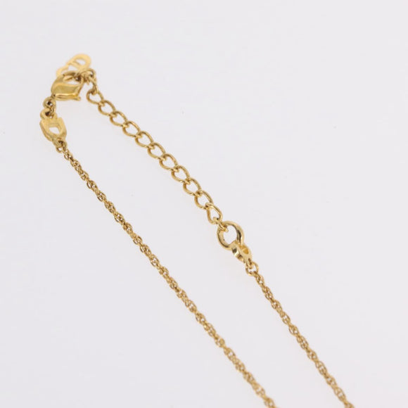 Christian Dior Necklace metal Gold Tone Auth ka6627