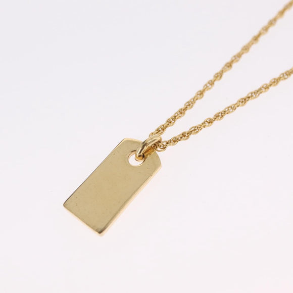 Christian Dior Necklace metal Gold Tone Auth ka6627