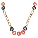 Christian Dior Necklace Metal Gold Tone Auth ka6628-1