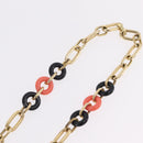 Christian Dior Necklace Metal Gold Tone Auth ka6628-12