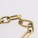 Christian Dior Necklace Metal Gold Tone Auth ka6628-13